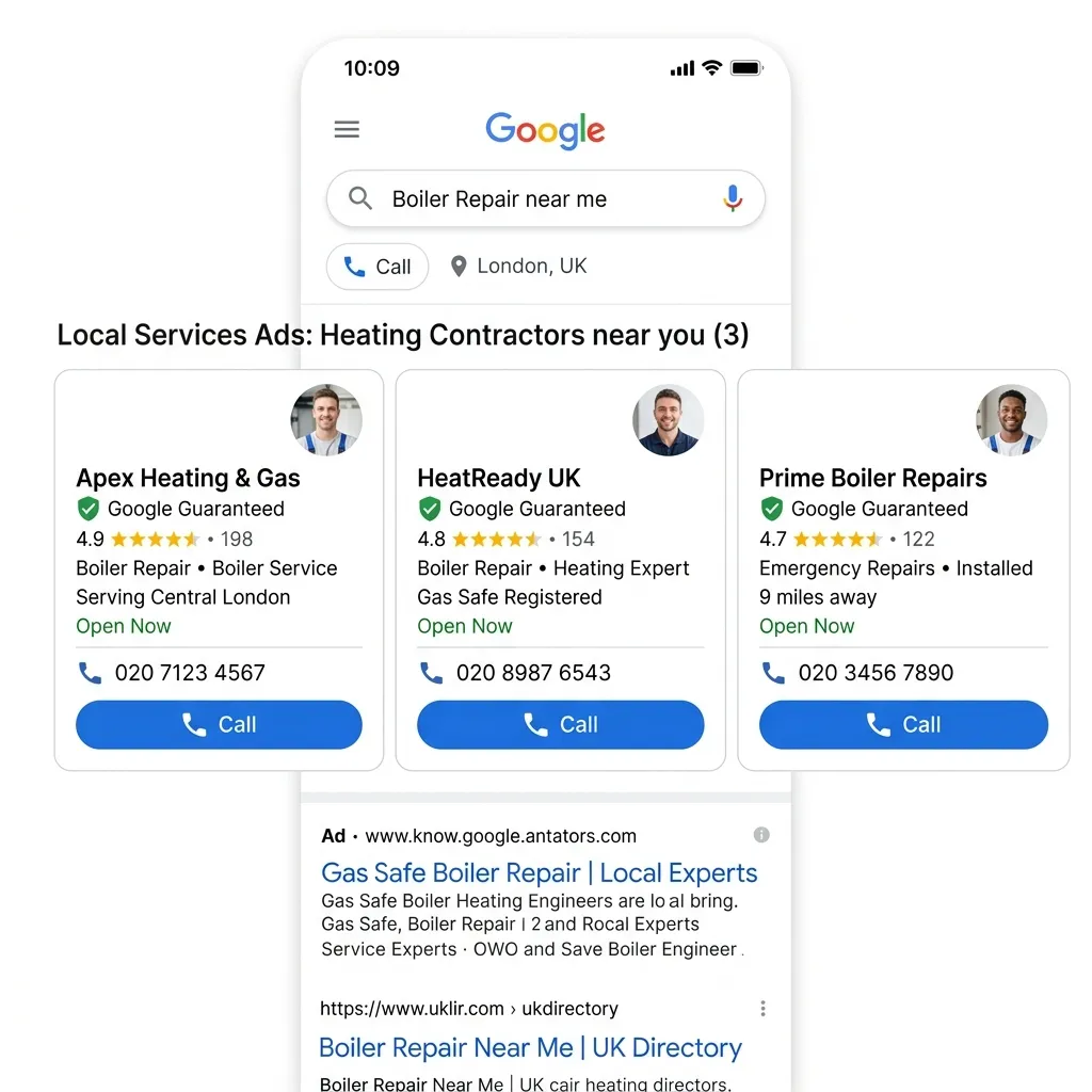 Google LSA Ad Mockup